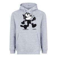 Heather Grey felix the cat whistling Heavyweight Hoodie - ArtMosaic