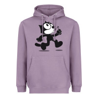Lavender felix the cat whistling Heavyweight Hoodie - ArtMosaic