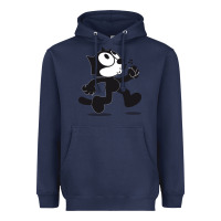Navy felix the cat whistling Heavyweight Hoodie - ArtMosaic