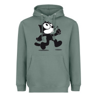 Sage felix the cat whistling Heavyweight Hoodie - ArtMosaic
