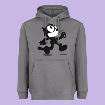 Felix The Cat Whistling Heavyweight Hoodie Designed By Artmosaic