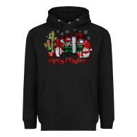 Black merry christmas gnome caravan Heavyweight Hoodie - JahusDesignShop