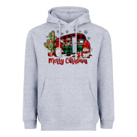 Heather Grey merry christmas gnome caravan Heavyweight Hoodie - JahusDesignShop