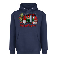 Navy merry christmas gnome caravan Heavyweight Hoodie - JahusDesignShop