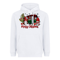 White merry christmas gnome caravan Heavyweight Hoodie - JahusDesignShop