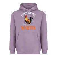 Lavender Here Comes The Rooster Shirt Chicken Lady Outfit 243 Heavyweight Hoodie - ArtMosaic