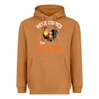 Meerkat Here Comes The Rooster Shirt Chicken Lady Outfit 243 Heavyweight Hoodie - ArtMosaic