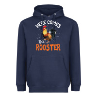 Here Comes The Rooster Shirt Chicken Lady Outfit 243 Heavyweight Hoodie | Teevron