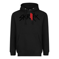 Black white skrillex Heavyweight Hoodie - ArtMosaic
