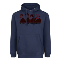 Navy sure i'm a marxist Heavyweight Hoodie - ArtMosaic