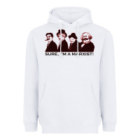 White sure i'm a marxist Heavyweight Hoodie - ArtMosaic