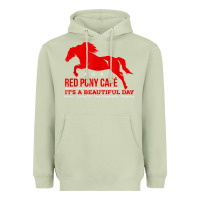 Matcha Red Pony Cafe, Funny cute horse lover Heavyweight Hoodie - ArtMosaic
