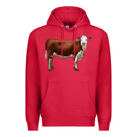 Cardinal hereford cow Premium Hoodie - LillyAllenDesigns