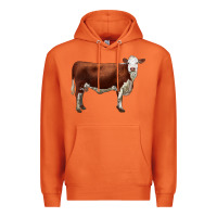 Carrot hereford cow Premium Hoodie - LillyAllenDesigns