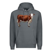 Rock hereford cow Premium Hoodie - LillyAllenDesigns