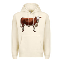 Tofu hereford cow Premium Hoodie - LillyAllenDesigns