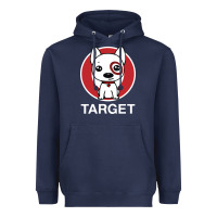 Navy target team member Heavyweight Hoodie - ArtMosaic