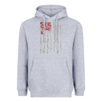 Heather Grey Seether Bone Flag Heavyweight Hoodie - ArtMosaic