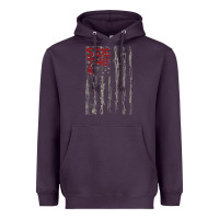 Plum Seether Bone Flag Heavyweight Hoodie - ArtMosaic