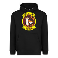 Black Air Force Wild Weasel YGBSM Heavyweight Hoodie - ArtMosaic