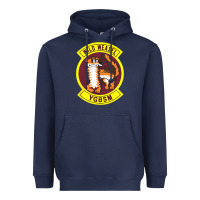 Navy Air Force Wild Weasel YGBSM Heavyweight Hoodie - ArtMosaic