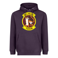 Plum Air Force Wild Weasel YGBSM Heavyweight Hoodie - ArtMosaic