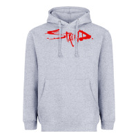 Heather Grey staind Heavyweight Hoodie - ArtMosaic