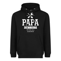 Black If Papa Can't Fix It We're All Screwed - Fathers Day Heavyweight Hoodie - ArtMosaic