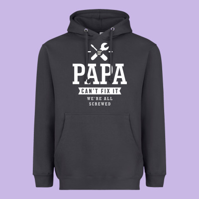 If Papa Can't Fix It We're All Screwed - Fathers Day Heavyweight Hoodie Designed By Artmosaic