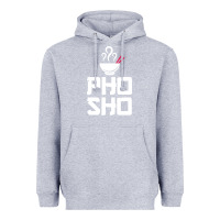 Heather Grey pho sho foodie asian food humor chopsticks funny Heavyweight Hoodie - ArtMosaic