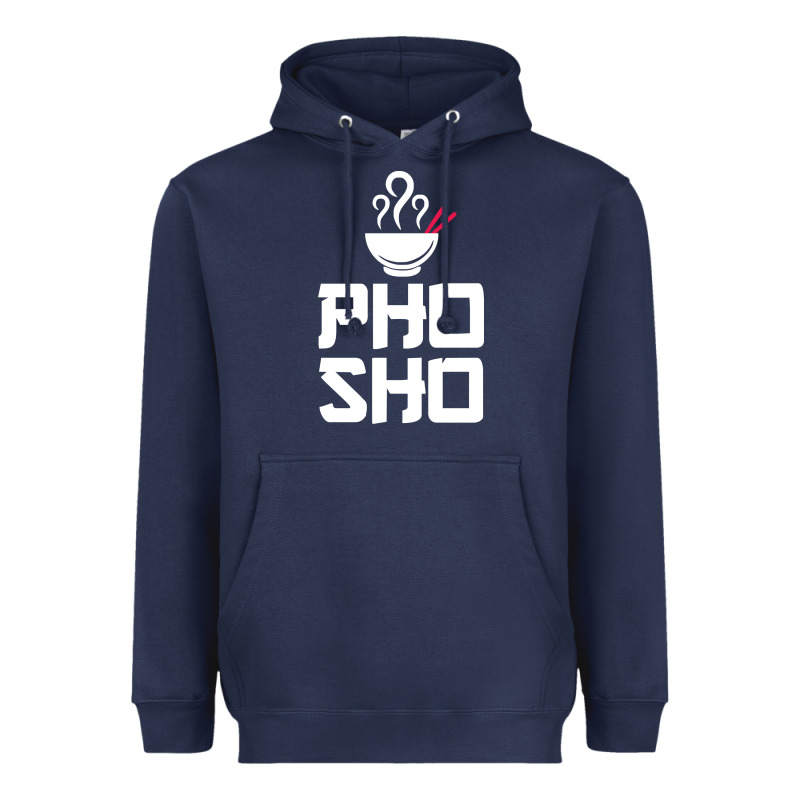 Pho Sho Foodie Asian Food Humor Chopsticks Funny Heavyweight Hoodie by ArtMosaic | Teevron