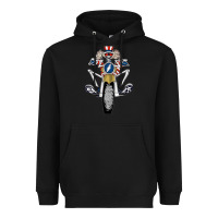 Black grateful motor ber Heavyweight Hoodie - ArtMosaic