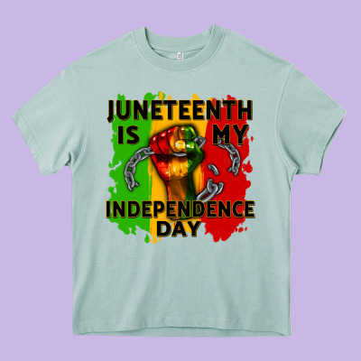 Juneteenth Is My Independence Day Cowgirl Heavy Core Tee Designed By Cowgirlartshop