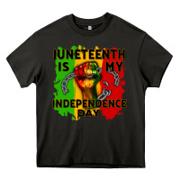 Asphalt juneteenth is my independence day cowgirl Heavy Core Tee - CowGirlArtShop