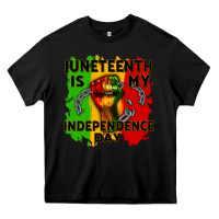 Black juneteenth is my independence day cowgirl Heavy Core Tee - CowGirlArtShop