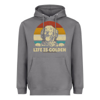 Storm Golden Retriever Dog Life is golden retro vintage Heavyweight Hoodie - ArtMosaic
