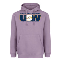 Lavender United Steelworkers - Unity and Strength for Worke Heavyweight Hoodie - ArtMosaic
