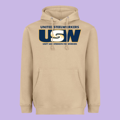 United Steelworkers - Unity And Strength For Worke Heavyweight Hoodie Designed By Artmosaic
