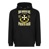 Borinqueneers Puerto Rico Flag Honor Et Fidelitas Heavyweight Hoodie | Teevron