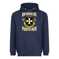Navy Borinqueneers Puerto Rico Flag Honor Et Fidelitas Heavyweight Hoodie - ArtMosaic