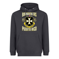 Smoke Borinqueneers Puerto Rico Flag Honor Et Fidelitas Heavyweight Hoodie - ArtMosaic