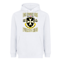 White Borinqueneers Puerto Rico Flag Honor Et Fidelitas Heavyweight Hoodie - ArtMosaic