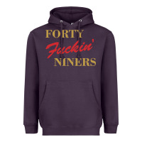 Plum forty fvckin' niners Heavyweight Hoodie - ArtMosaic