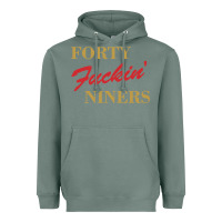 Sage forty fvckin' niners Heavyweight Hoodie - ArtMosaic