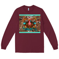 Burgundy thankful tumbler Long Sleeve Tee - BundleAndBundleShop