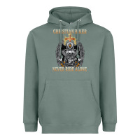Sage jesus christian biker never ride alone Heavyweight Hoodie - ArtMosaic