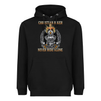 Black jesus christian biker never ride alone Heavyweight Hoodie - ArtMosaic