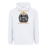 White jesus christian biker never ride alone Heavyweight Hoodie - ArtMosaic