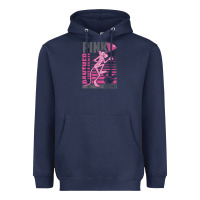 Navy Pink Panther Heavyweight Hoodie - ArtMosaic