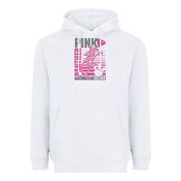 White Pink Panther Heavyweight Hoodie - ArtMosaic